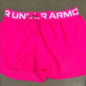 Under Armour Pink Athletic Shorts Lightweight Breathable